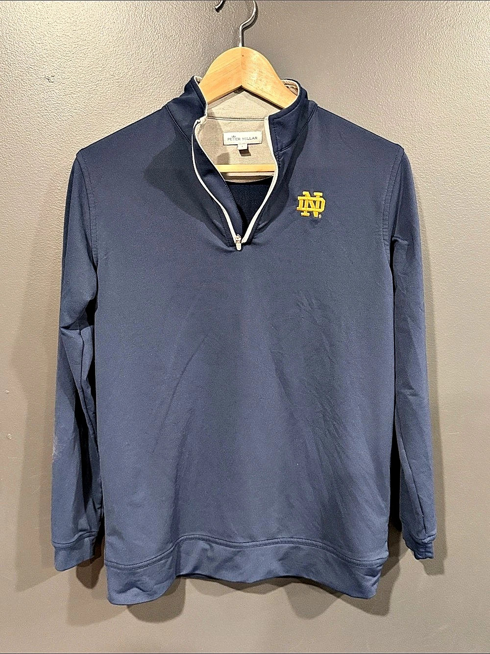 Peter Millar Notre Dame Fighting Irish Perth Performance Quarter-Zip Pullover